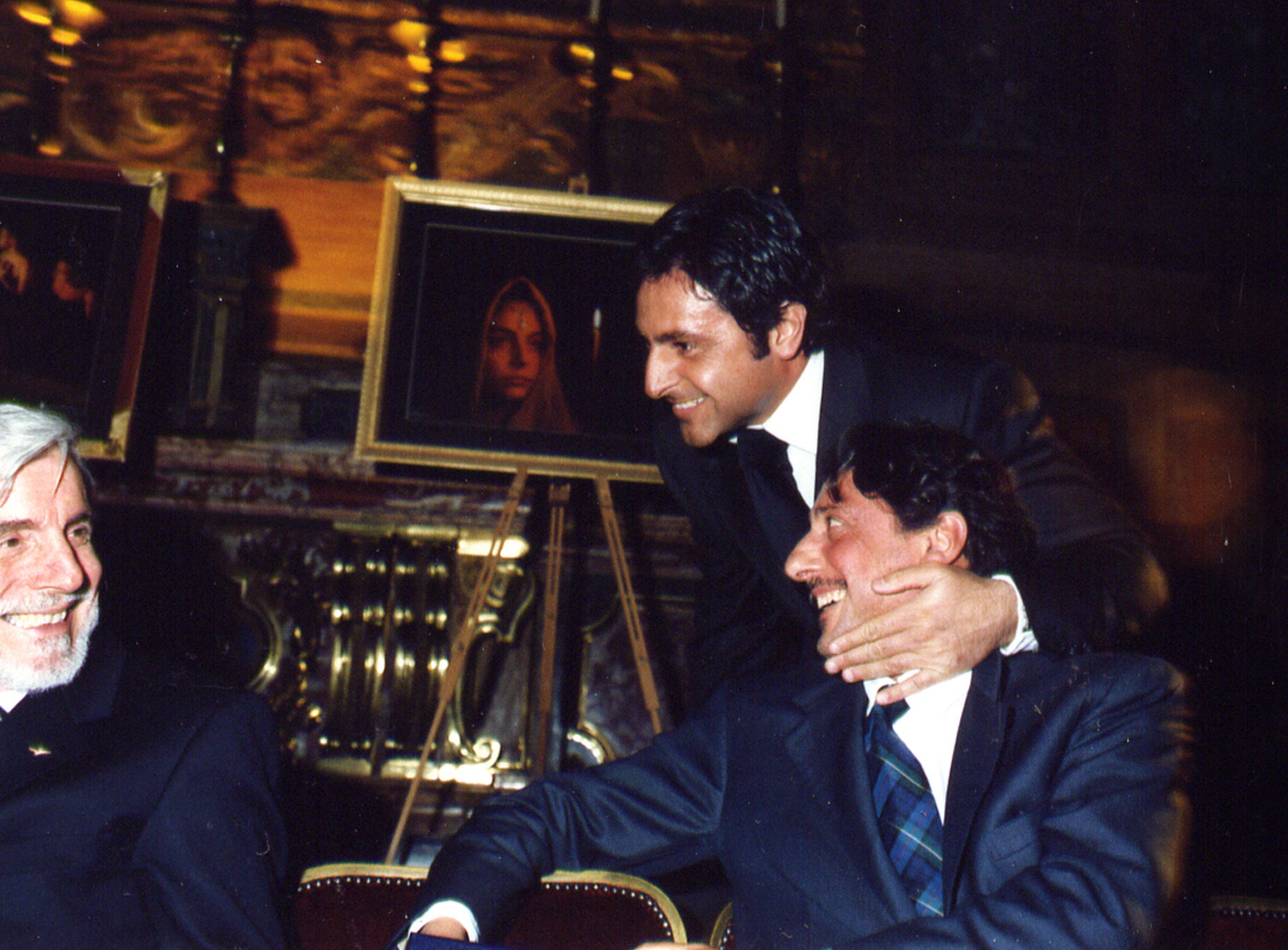 Fabio Gallo con Sergio Castellitto ed il Generale Scano - Premio Michelangelo - Basilica dello Stato - Roma