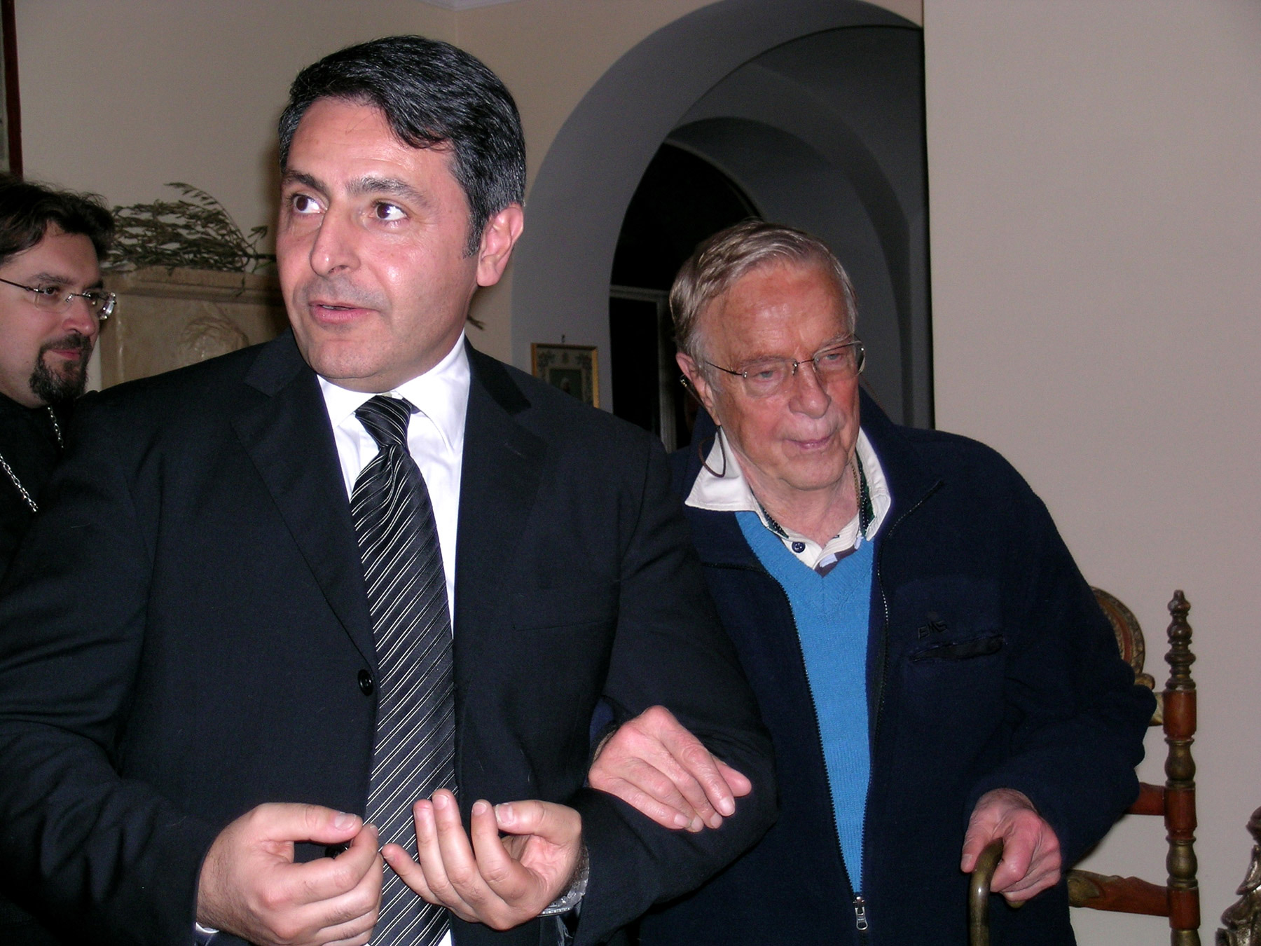 Fabio Gallo con il Registra Franco Zeffirelli