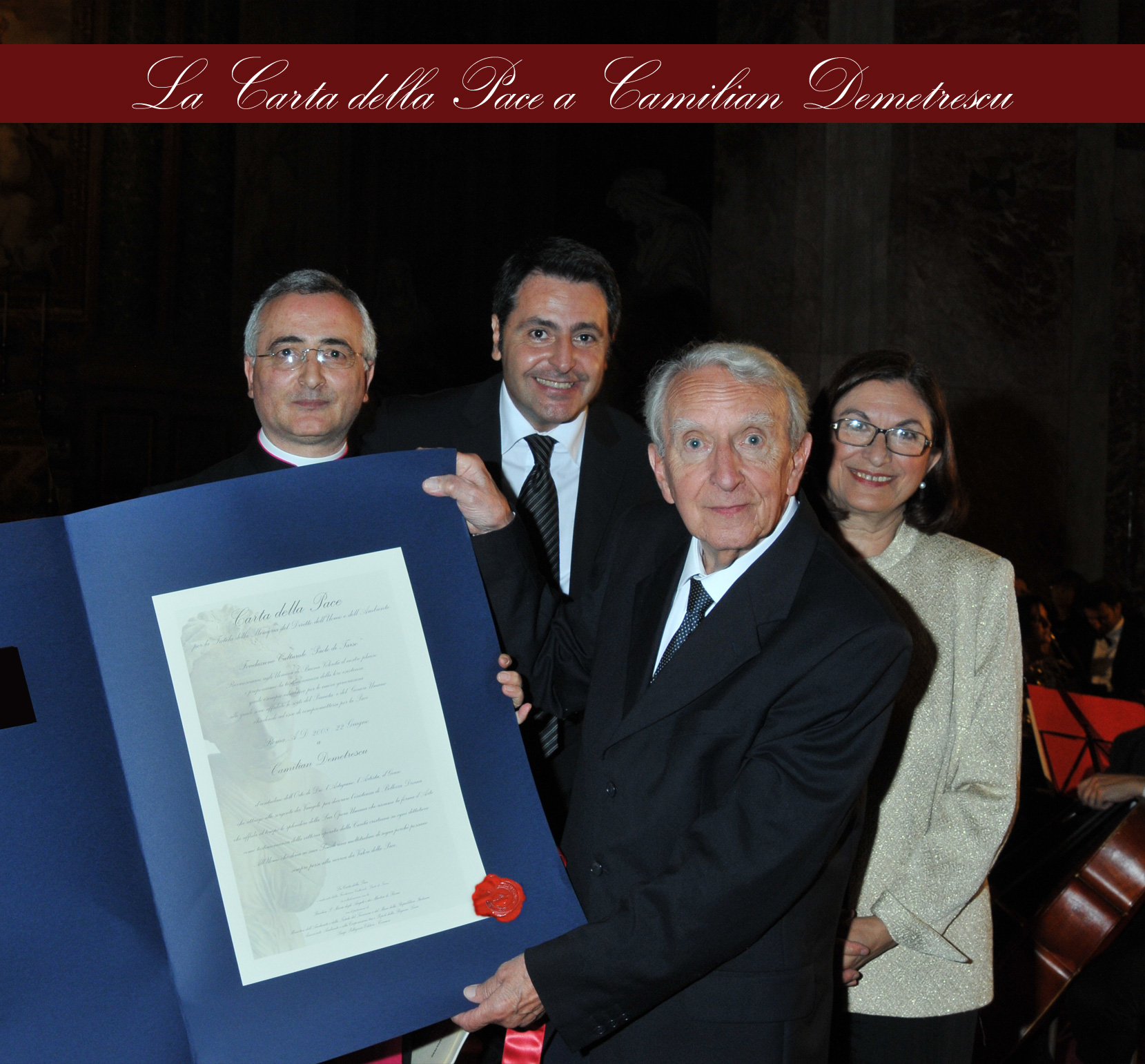 Carta della Pace - Eleonora Cafiero - Basilica dello Stato - Fondazione "Paolo di Tarso"