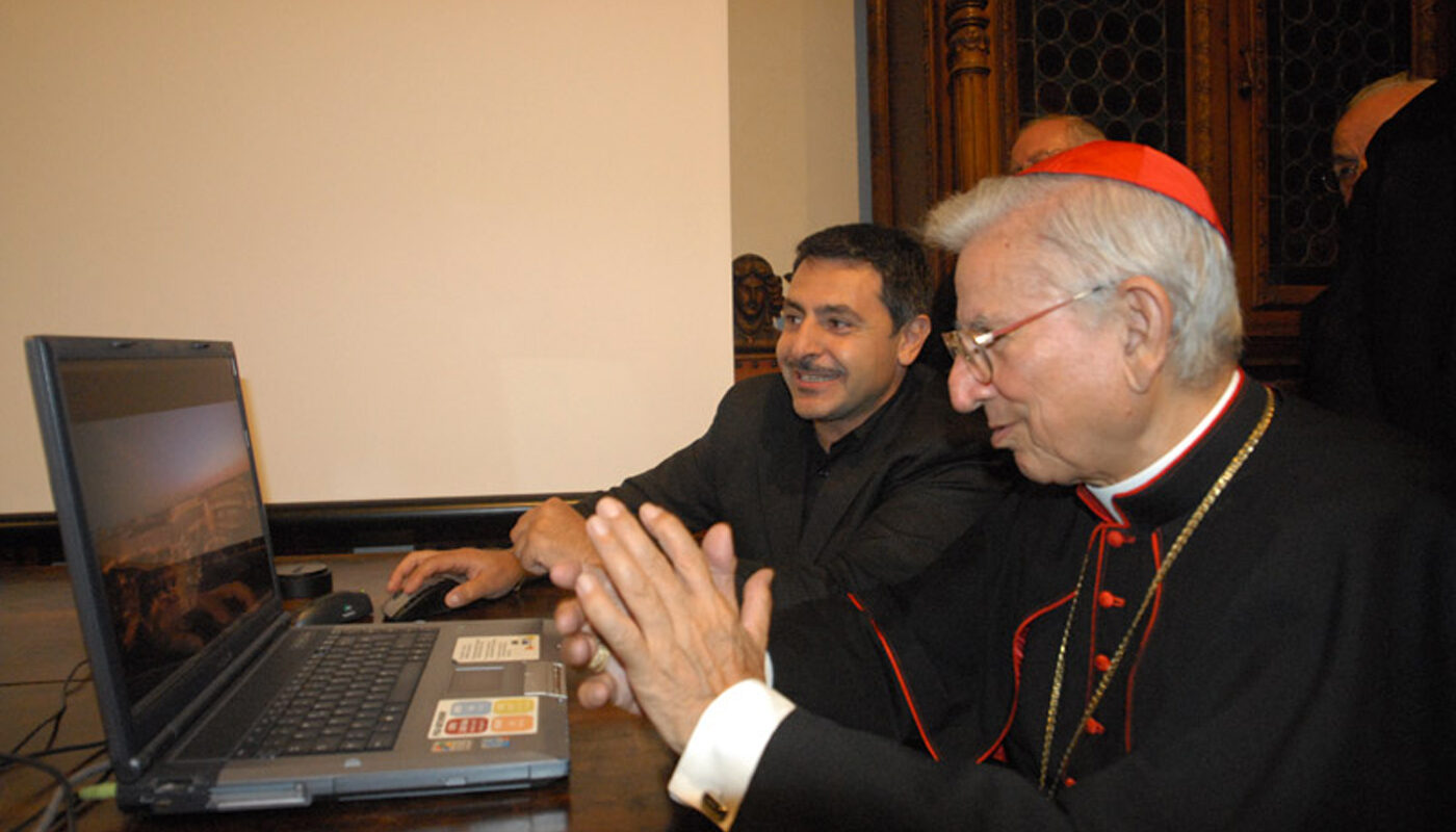 Fabio Gallo con il Cardinale Darío Castrillón Hoyos - Basilica dello Stato - Roma